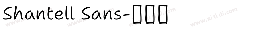 Shantell Sans字体转换